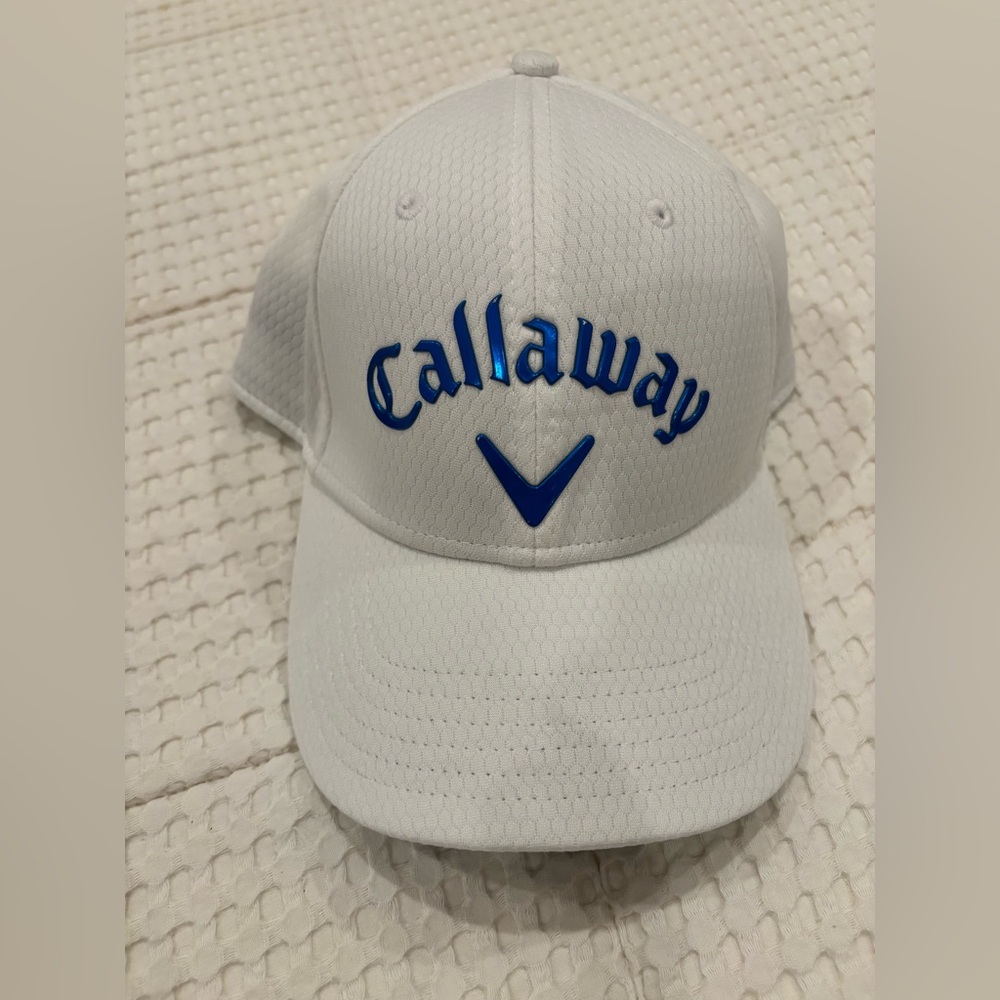 Callaway White Cap with Blue